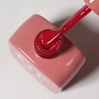 Гель лак для ногтей, однотонный, трехфазный, 10 мл, LED/UV, красный (166) - Фото 9