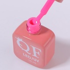 Гель лак для ногтей, однотонный, трехфазный, 10 мл, LED/UV, розовый (185) - Фото 9