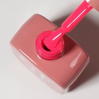 Гель лак для ногтей, однотонный, трехфазный, 10 мл, LED/UV, розовый (186) - Фото 9