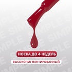Гель лак для ногтей, однотонный, трехфазный, 10 мл, LED/UV, красный (191) - Фото 2
