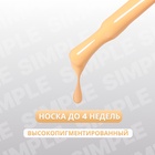 Гель лак для ногтей, однотонный, трехфазный, 10 мл, LED/UV, оранжевый (206) - Фото 2