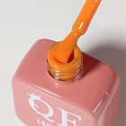 Гель лак для ногтей, однотонный, трехфазный, 10 мл, LED/UV, оранжевый (209) - Фото 9