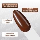 Гель лак для ногтей, однотонный, трехфазный, 10 мл, LED/UV, коричневый (221) - Фото 4