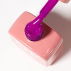 Гель лак для ногтей, однотонный, трехфазный, 10 мл, LED/UV, фиолетовый (230) - Фото 9