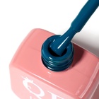 Гель лак для ногтей, однотонный, трехфазный, 10 мл, LED/UV, синий (262) - Фото 9