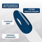 Гель лак для ногтей, однотонный, трехфазный, 10 мл, LED/UV, синий (263) - Фото 4