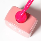 Гель лак для ногтей, однотонный, трехфазный, 10 мл, LED/UV, розовый (272) - Фото 9