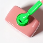 Гель лак для ногтей, однотонный, трехфазный, 10 мл, LED/UV, зелёный (276) - Фото 9