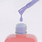 Гель лак для ногтей, жемчужный, трехфазный, 10 мл, LED/UV, синий (287) - Фото 5