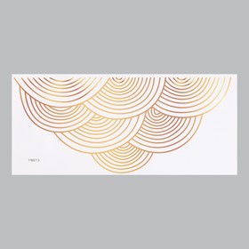 Наклейка пластик интерьерная цветная "Золотой узор" 27х59 см