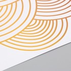 Наклейка пластик интерьерная цветная "Золотой узор" 27х59 см - Фото 2