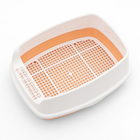 Туалет для кошек «Айша» S, 45×35×18.5 с, с высоким бортом и сеткой, пластик, оранжевый - Фото 4