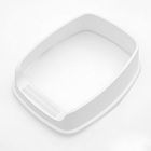 Туалет для кошек «Айша» S, 45×35×18.5 с, с высоким бортом и сеткой, пластик, оранжевый - Фото 6