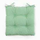 Сидушка на стул с завязками «Доляна» - 2 шт., зелёная, 40×40 см, 100% п/э, габардин 153 г/м² - Фото 5