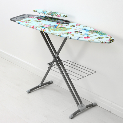 Доска гладильная Nika, 122×40 см, высота до 90 см, европодставка, МИКС