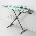 Доска гладильная Nika, 122×40 см, высота до 90 см, европодставка, МИКС - Фото 3