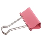 Набор зажимов для бумаг пастель 19мм, 12 штук, 4 цвета, в картонной коробке - Фото 3