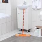 Швабра для мытья пола плоская Доляна «Лето», насадка из микрофибры 42×12 см, телескопическая ручка 68-120 см, цвет МИКС - Фото 2