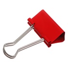 Набор зажимов для бумаг цветных 51 мм, 12 штук, 5 цветов, в картонной коробке - Фото 4