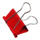 Набор зажимов для бумаг цветных 51 мм, 12 штук, 5 цветов, в картонной коробке - Фото 5