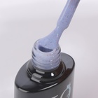 Гель лак для ногтей, с вкраплениями, трехфазный, 8 мл, LED/UV, синий (26) - Фото 3