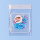 Органайзер для хранения гигиенических принадлежностей «BUTTERFLY», 9.5×9.5×1.5 см, прозрачный - Фото 7