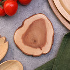 Подставка под кружку, цельная, срез, 8-10 см, можжевельник - Фото 1