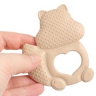 Прорезыватель силиконовый M&B «Белочка», от 3 мес., бежевый - Фото 7