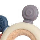 Прорезыватель силиконовый M&B «Массажер», серый/фиолетовый - Фото 9