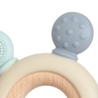 Прорезыватель силиконовый M&B «Массажер», серый/фиолетовый - Фото 10