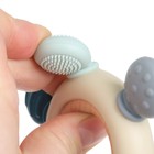 Прорезыватель силиконовый M&B «Массажер», серый/фиолетовый - Фото 2