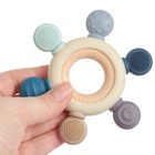 Прорезыватель силиконовый M&B «Массажер», серый/фиолетовый - Фото 5