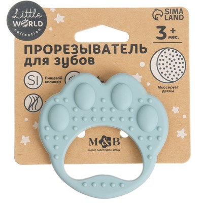 Прорезыватель силиконовый M&B «Лапка»