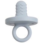 Прорезыватель - пустышка силиконовый M&B, синий/серый - Фото 8