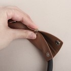 Накладки на ручку для сумки, на кнопках, 13×9 см, 2 шт., коричневые - Фото 4