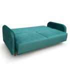 Диван прямой «ХАЙТ 1», спальное место 1400×2000 мм, ткань велюр, цвет зелёный лума 20 - Фото 4