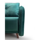 Диван прямой «ХАЙТ 1», спальное место 1400×2000 мм, ткань велюр, цвет зелёный лума 20 - Фото 6