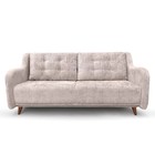 Диван прямой «ХАЙТ 1», спальное место 1400×2000 мм, ткань велюр, цвет бежевый аляска бейдж - Фото 4