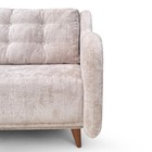 Диван прямой «ХАЙТ 1», спальное место 1400×2000 мм, ткань велюр, цвет бежевый аляска бейдж - Фото 6