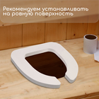 Сиденье для уличного туалета, 38 × 42 см, Эконом, пенополистирол - фото 9651799