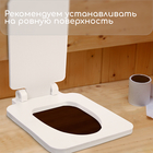 Сиденье для уличного туалета, 38×50 см, с квадратной крышкой, пенополистирол, Greengo - Фото 4