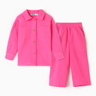 Костюм (рубашка и брюки) детский KAFTAN "Муслин", р.28 (86-92см) розовый - фото 26410919