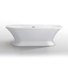 Ванна акриловая Azario BORDEAUX 180x90x60 см, свободностоящая, сифон, рама, белая - Фото 2