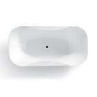 Ванна акриловая Azario BORDEAUX 180x90x60 см, свободностоящая, сифон, рама, белая - Фото 3