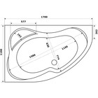 Ванна акриловая Azario «Микона» 170х110 см, левая, белая - Фото 5