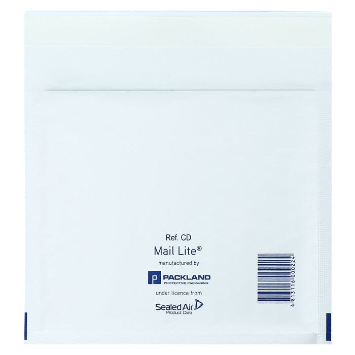 Набор крафт-конвертов с воздушно-пузырьковой плёнкой 18х16 CD, белый, 10шт - Фото 1