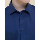 Сорочка верхняя для мальчиков, рост 140 см, цвет синий - Фото 4