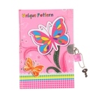 Записная книжка подарочная А5 80л лин на замке Цветочки МИКС - Фото 2