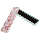 Коробочка подарочная под браслет/цепочку/часы "Розочки", 20*4,5, цвет зелёный - Фото 2