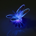 Стрекоза световая на цветочке, цвета МИКС - Фото 4